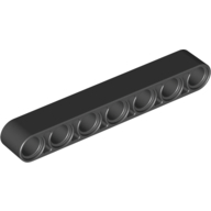 Lego rameno 1x7, černá (3252426, 4155458, 4495935)